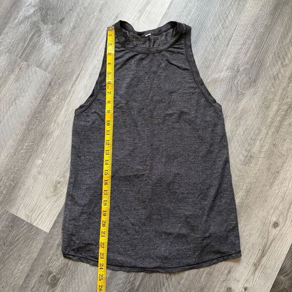 Lululemon Hot Like Agni Racerback Tank Tie Back Heathered Black - Picture 3 of 10